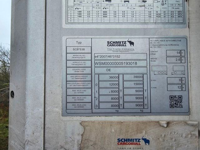Fahrzeugabbildung Schmitz Cargobull Tiefkühler, Doppelstock, Pal.Kasten