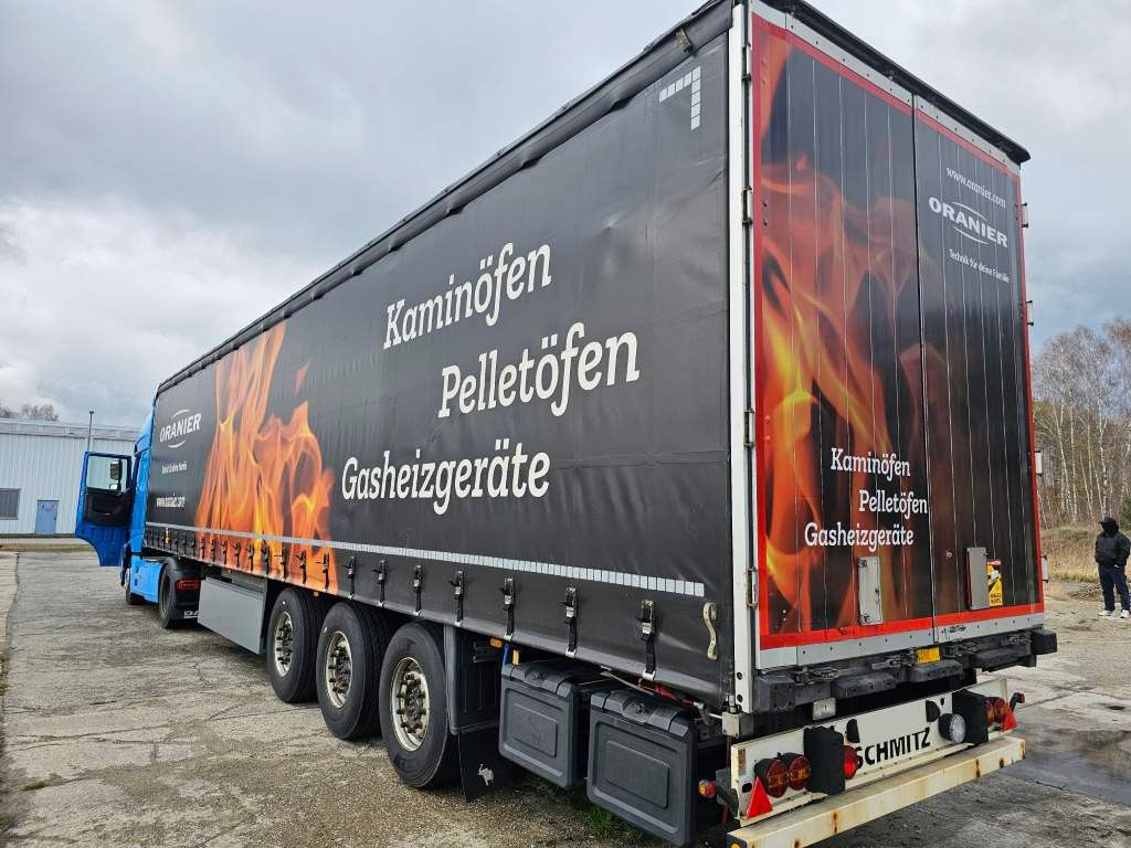 Fahrzeugabbildung Schmitz Cargobull Gardine, 9,00 m Coiler, Chassis feuerverzinkt