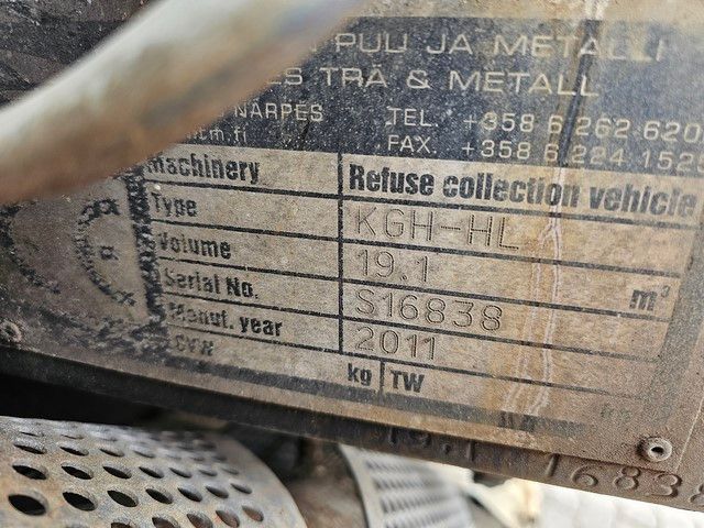 Fahrzeugabbildung Mercedes-Benz 2629 NTM 21 cbm, 6x2, 1 Kammer