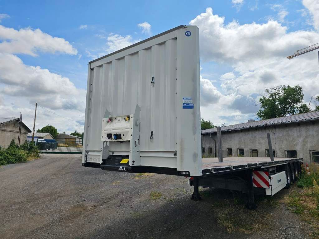 Fahrzeugabbildung Krone Plateau mit Containerverriegelung, Rungentaschen