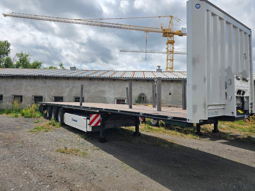 Fahrzeugabbildung Krone Plateau mit Containerverriegelung, Rungentaschen