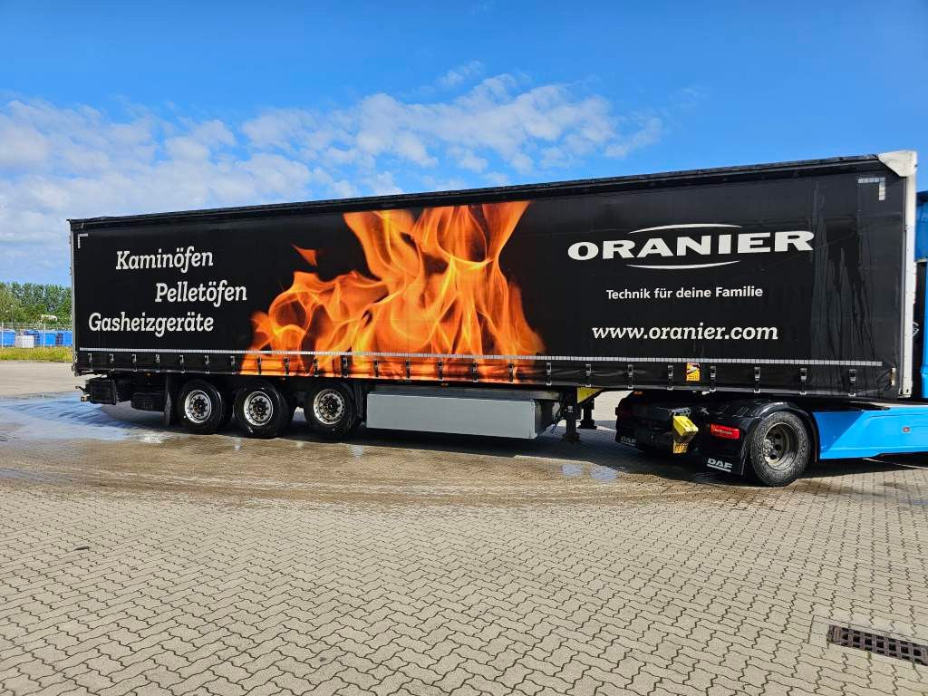 Fahrzeugabbildung Schmitz Cargobull Gardine, Stand,Chassis feuerverzinkt,Zollschnurr