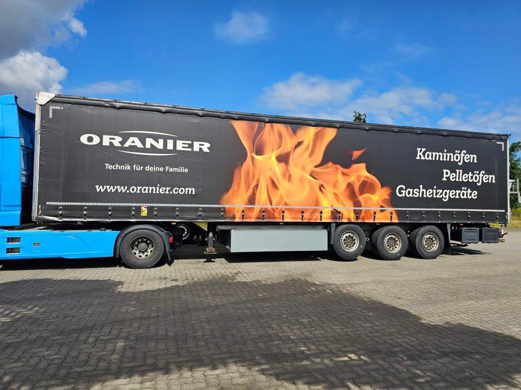 Fahrzeugabbildung Schmitz Cargobull Gardine, Stand,Chassis feuerverzinkt,Zollschnurr