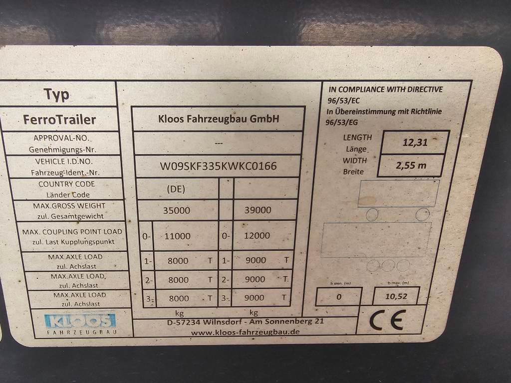 Fahrzeugabbildung Reisch Kloos vormals Reisch 60 cbm Stahlmulde Unfall