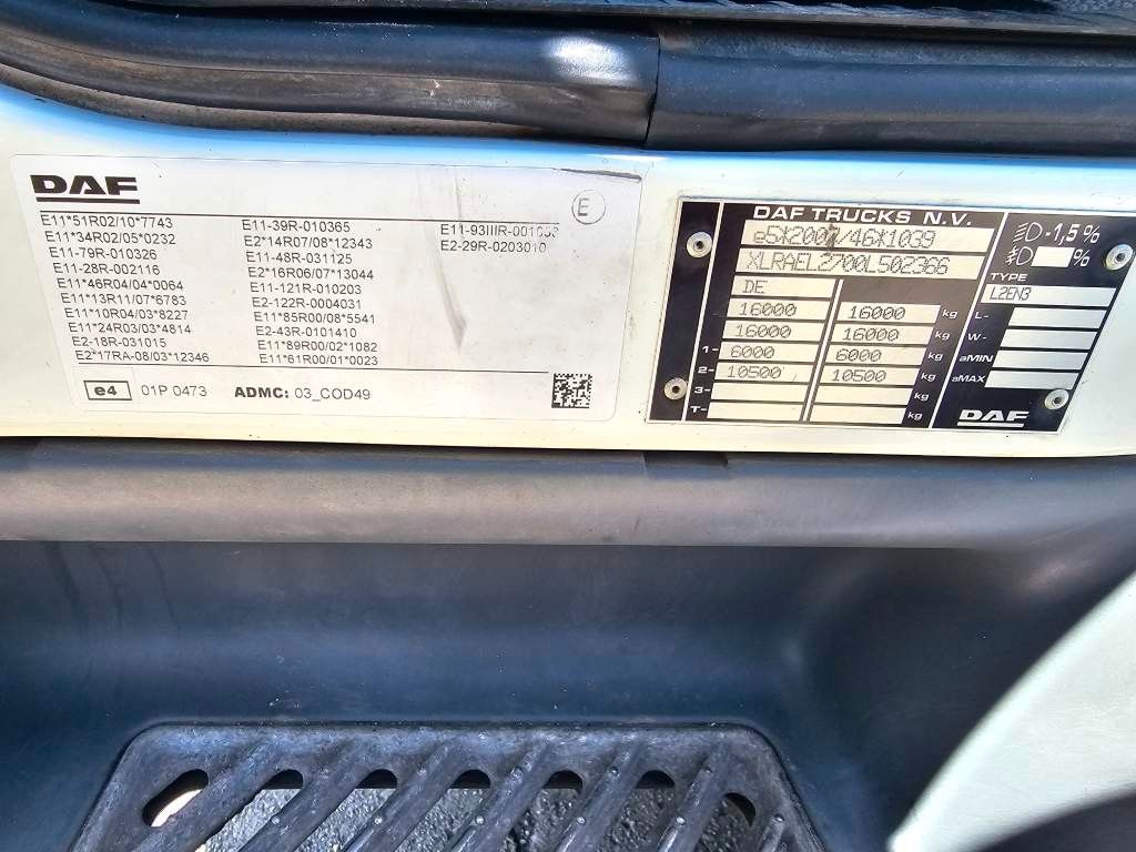 Fahrzeugabbildung DAF LF260 FA Tiefkühler mit LBW+Türen