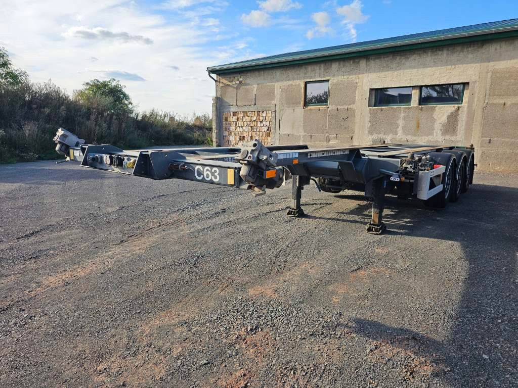Vanhool Vario Containerchassis Mittel- und Heckausschub