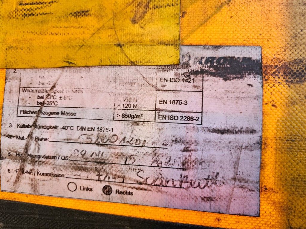 Fahrzeugabbildung Krone Gardine Standard, Edscha, Portaltüren