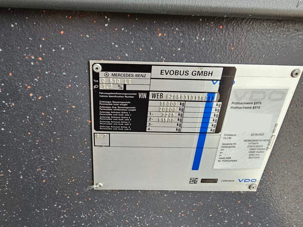 Fahrzeugabbildung Mercedes-Benz Citaro O530LE, Euro 5 EEV