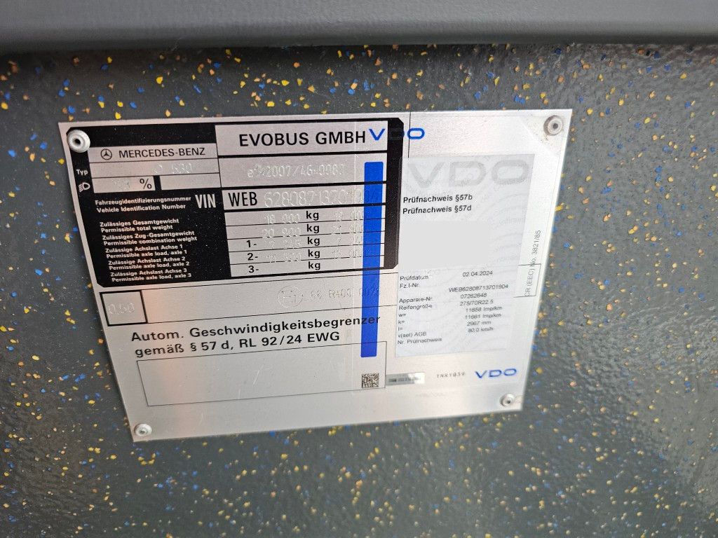 Fahrzeugabbildung Mercedes-Benz Citaro O 530 Evobus, Euro 5 EEV, Vollklima