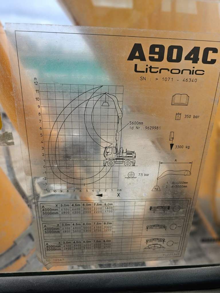 Fahrzeugabbildung Liebherr A 904-2 C Litronic mit fahrbarer  Kabine, Klima