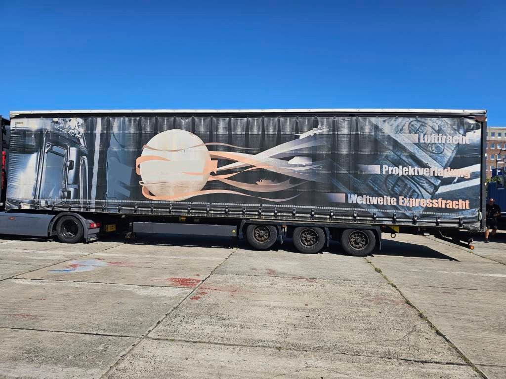 Fahrzeugabbildung Krone Gardine Mega, Anti Eis Dach,2 Liftachse,Hubdach