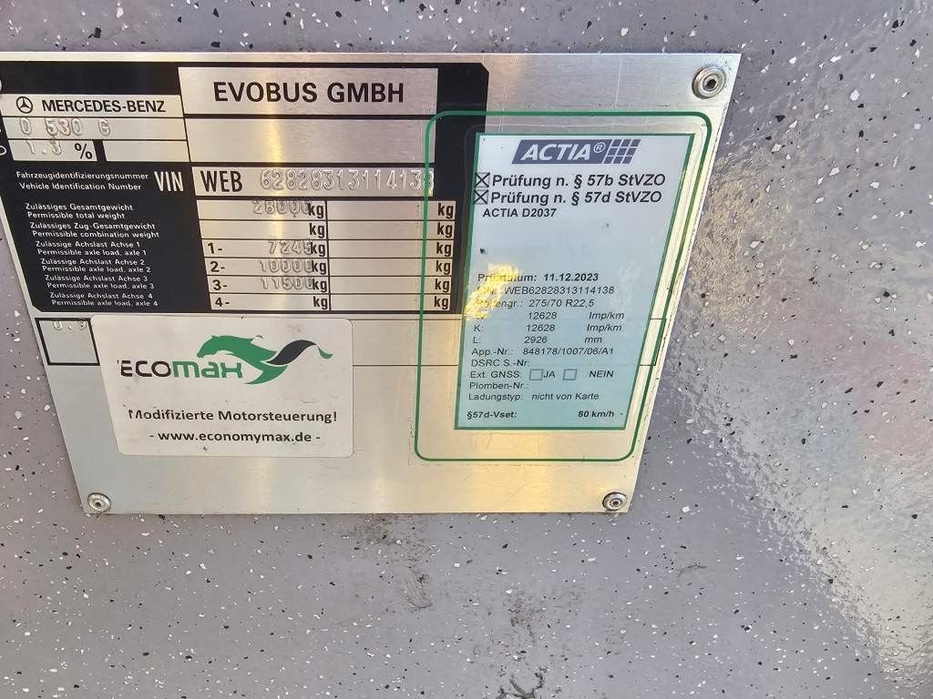 Fahrzeugabbildung Mercedes-Benz O530 Gelenbus, Retarder, Vollklima, 354 PS, EEV