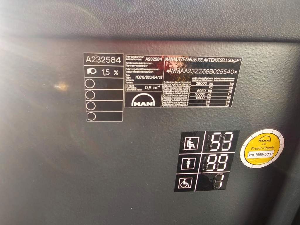 Fahrzeugabbildung MAN Lions City Gelenkbus, Retarder, TÜV 08/2026