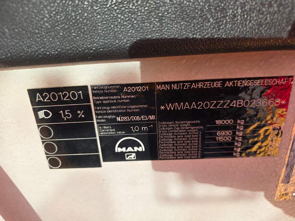 Fahrzeugabbildung MAN A20 B 14 Linie, Retarder, Klima, SDtandheizung