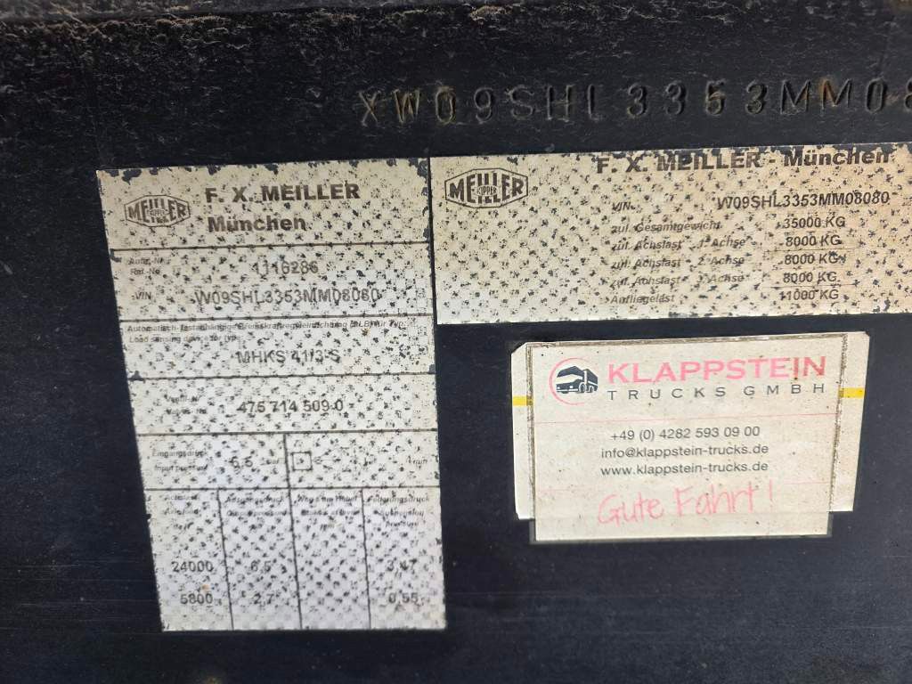 Fahrzeugabbildung Meiller Stahlmulde MHKS 41/3-S, Schütte, Liftachse