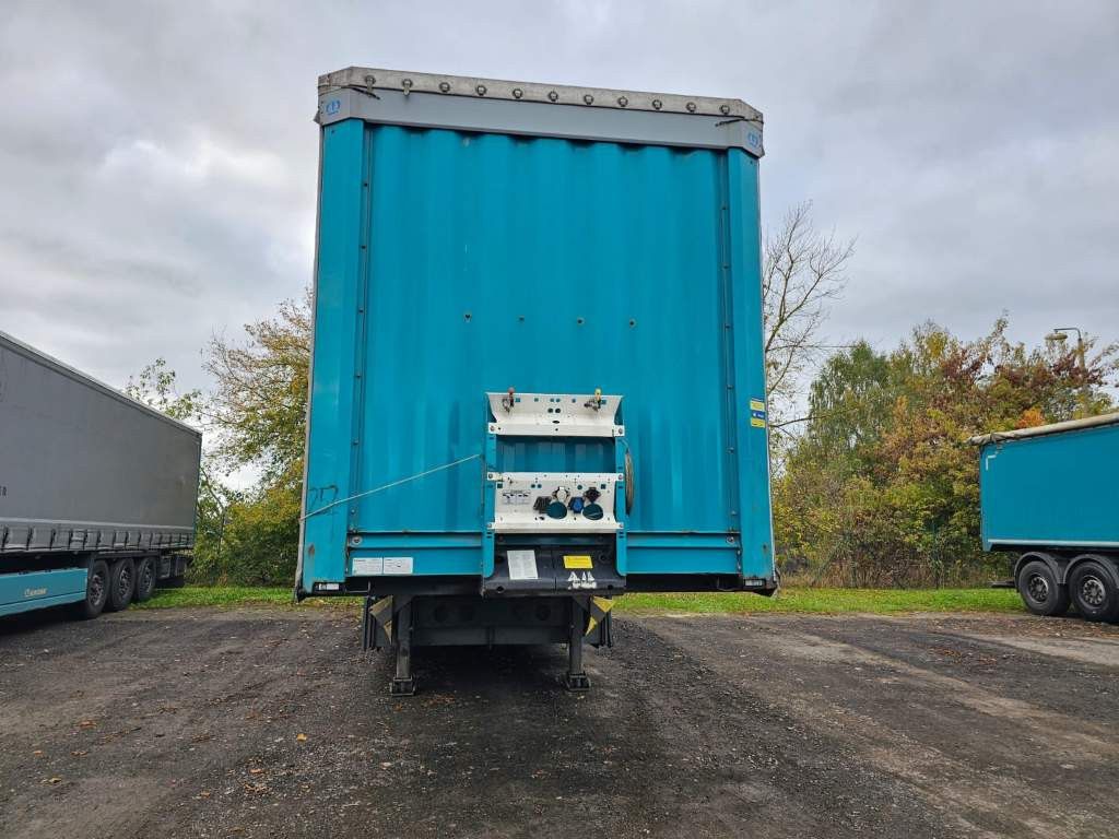 Fahrzeugabbildung Krone Gardine Standard, Plaettenkasten, Liftachse