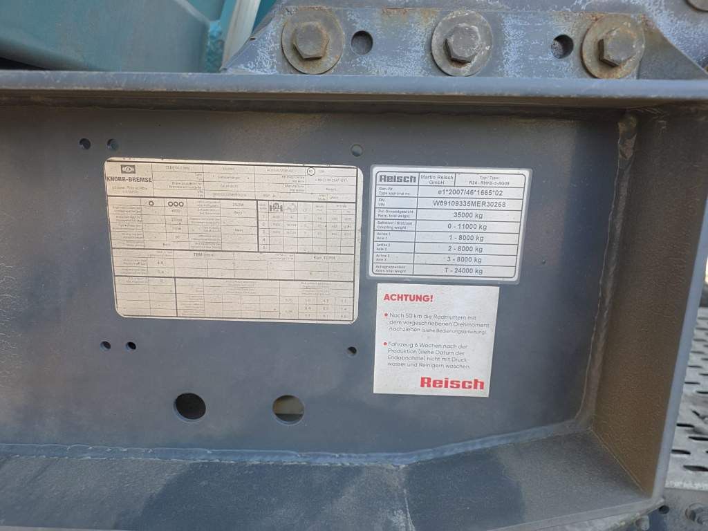 Fahrzeugabbildung Reisch ca. 49 cbm Getreiodekipper, Kornschieber, Lift