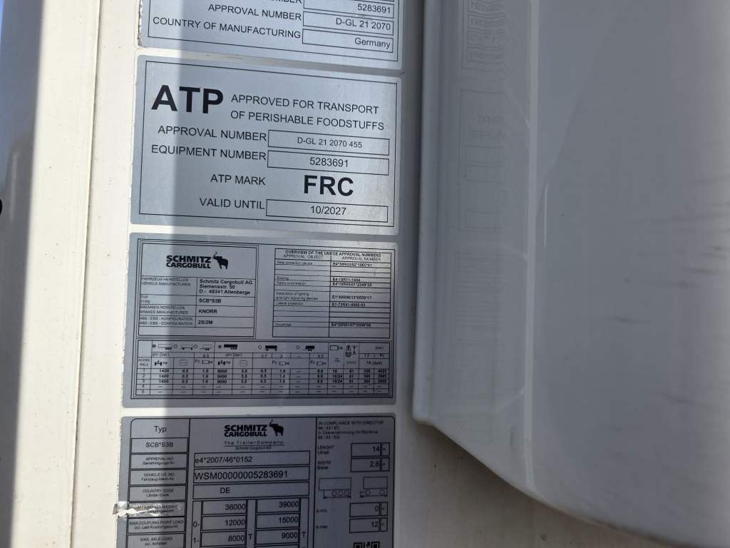 Fahrzeugabbildung Schmitz Cargobull Tiefkühler, Doppelstock, Diesel/ Strom