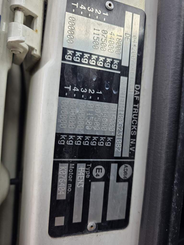 Fahrzeugabbildung DAF XF 450 LL SSC, Feuerlöschkästen, Standklima