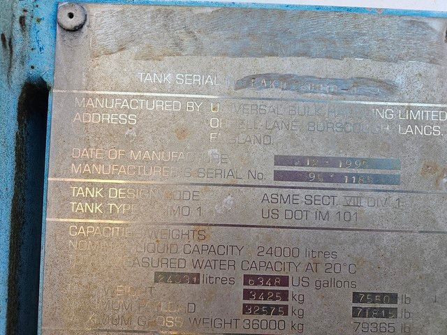 Fahrzeugabbildung Vanhool Tankchassis mit Tankcontainer