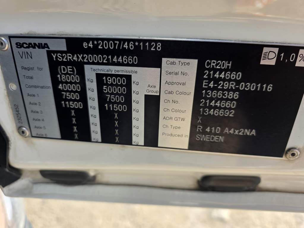 Fahrzeugabbildung Scania R410, Retrader, 2 Kreis-Hydraulik, Retarder