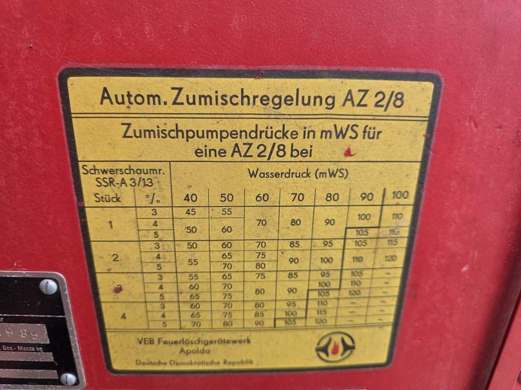 Fahrzeugabbildung Andere W50 L/LF IFA Löschfahrzeug mit Pumpe + Tank