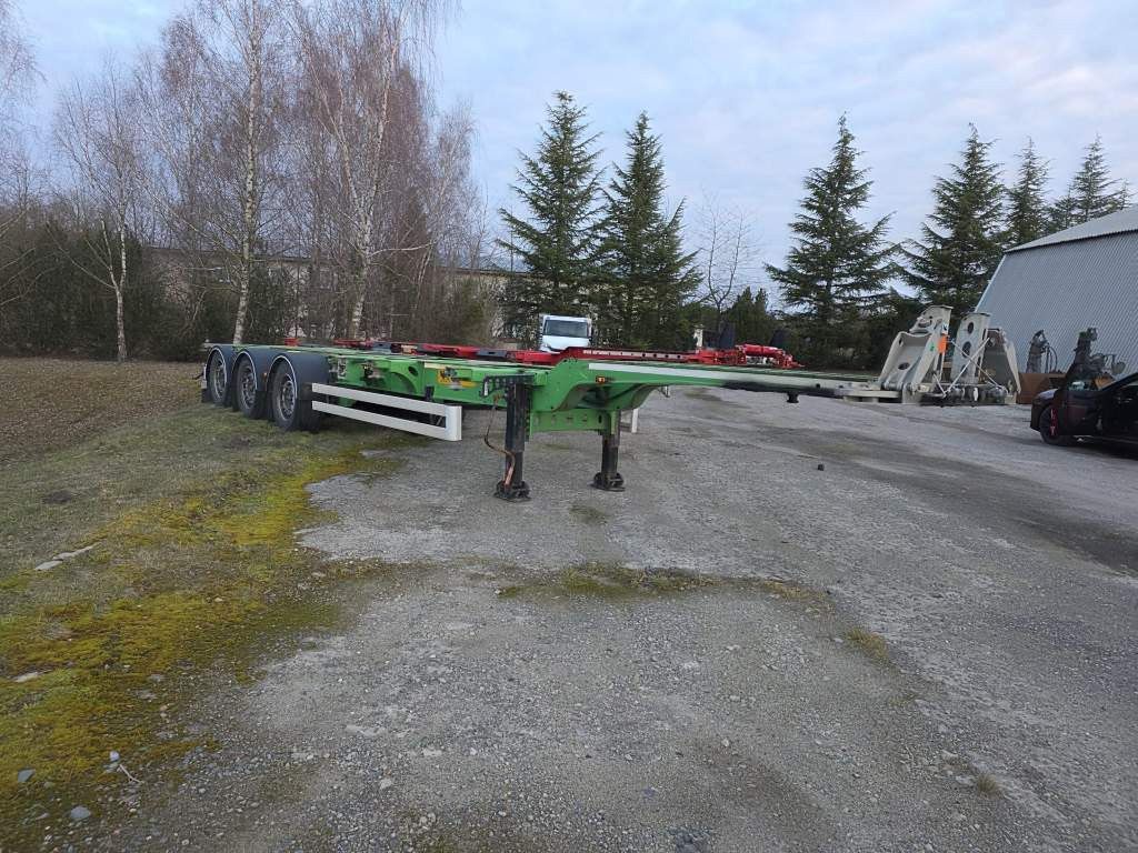 Wielton Containerchassis, Heckausschub, wenig benutzt