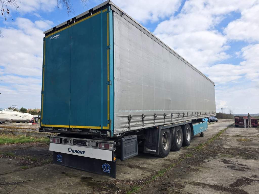 Fahrzeugabbildung Krone Gardine Standard, Plaettenkasten, Liftachse