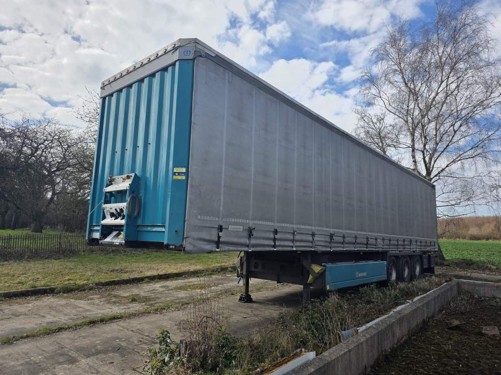 Fahrzeugabbildung Krone Gardine Standard, Plaettenkasten, Liftachse