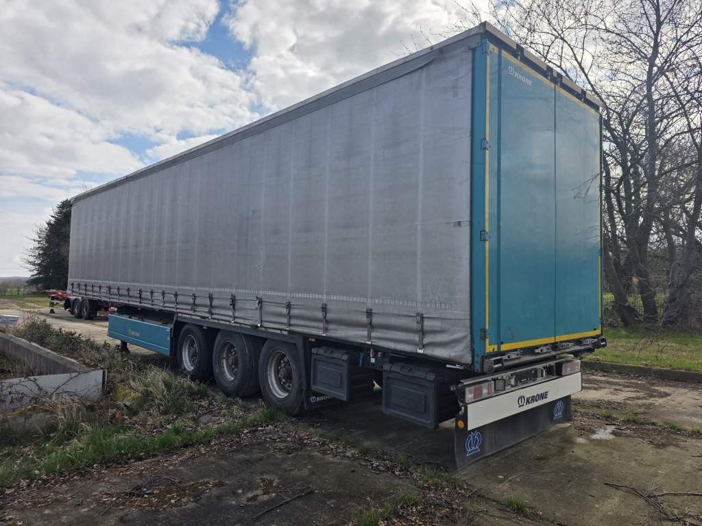 Fahrzeugabbildung Krone Gardine Standard, Plaettenkasten, Liftachse