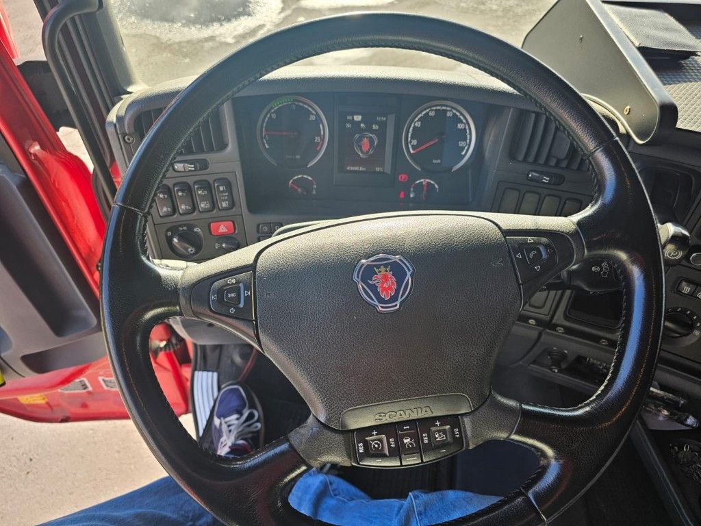 Fahrzeugabbildung Scania G410 Volumen, Edscha, Hubdach+Tandemhänger