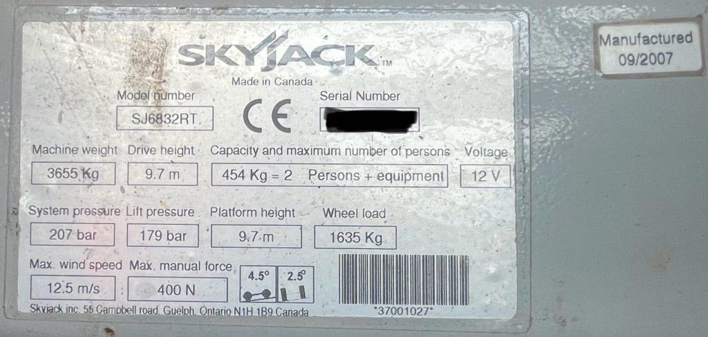 Fahrzeugabbildung Andere Skyjack SJ6832RT 4x4 Diesel, neuer Motor!!!