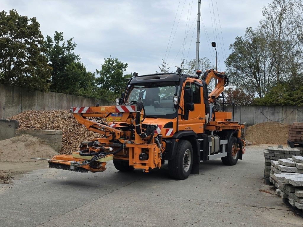 Unimog U427L mit Mulag MFK500 & MHU+Aebis Schmidt Strat