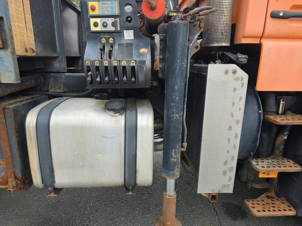 Fahrzeugabbildung Unimog U 500 3-Seiten-Kipper mit Kran PK 9501