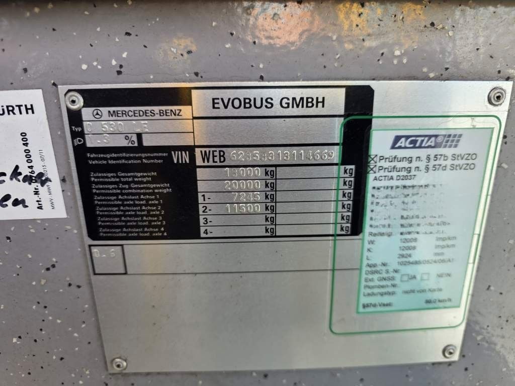 Fahrzeugabbildung Mercedes-Benz Citaro 530 LE, 40+56+1+1