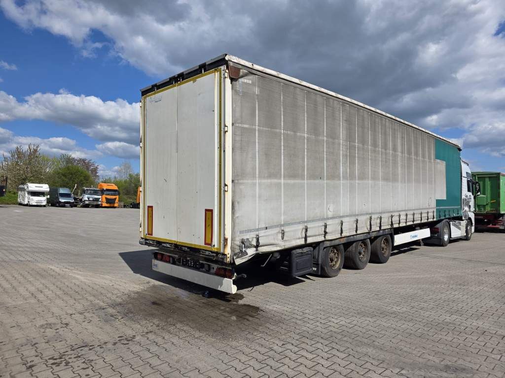 Fahrzeugabbildung Krone Gardine Lowliner, Joloda-Schienen, Hubdach