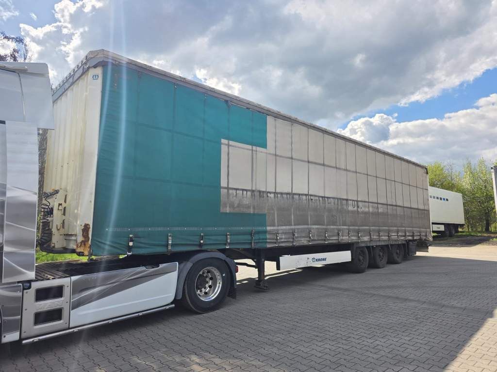 Fahrzeugabbildung Krone Gardine Lowliner, Joloda-Schienen, Hubdach