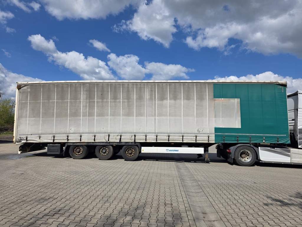 Fahrzeugabbildung Krone Gardine Lowliner, Joloda-Schienen, Hubdach