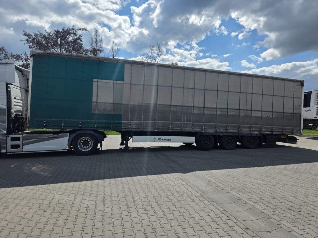 Fahrzeugabbildung Krone Gardine Lowliner, Joloda-Schienen, Hubdach