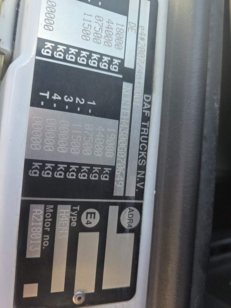 Fahrzeugabbildung DAF XF 460 SSC, Retrader, Standklima, Euro 6