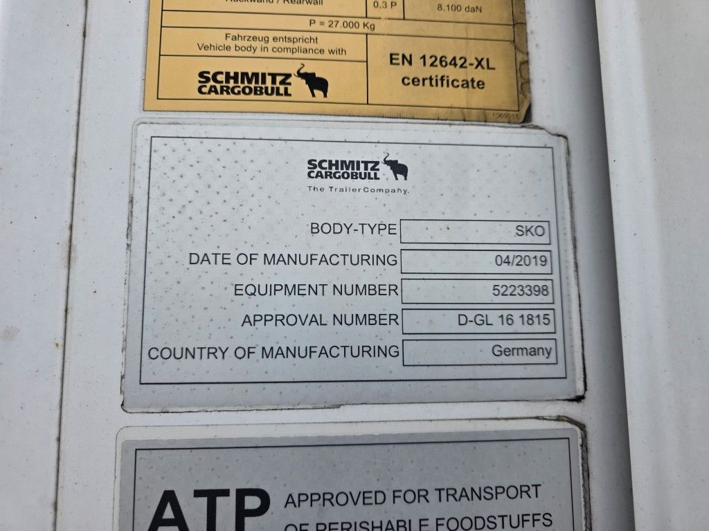 Fahrzeugabbildung Schmitz Cargobull Tiefkühler, Doppelstock,SKO 24/L-13,4 FP 60 Cool