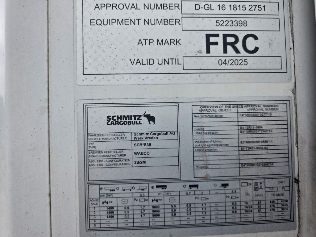 Fahrzeugabbildung Schmitz Cargobull Tiefkühler, Doppelstock,SKO 24/L-13,4 FP 60 Cool