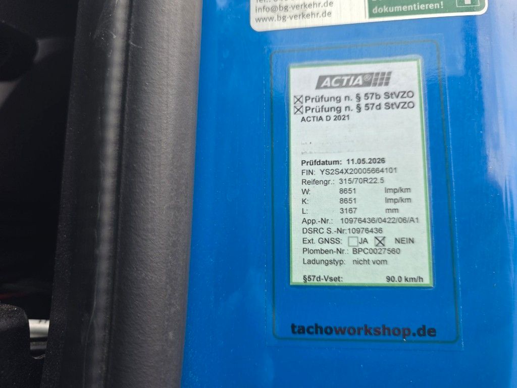 Fahrzeugabbildung Scania S540 Kiphydraulik, AlCOA LM, Retarder usw usw