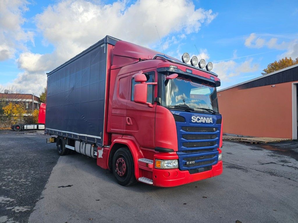 Scania G410 Volumen, Edscha, Hubdach+Tandemhänger