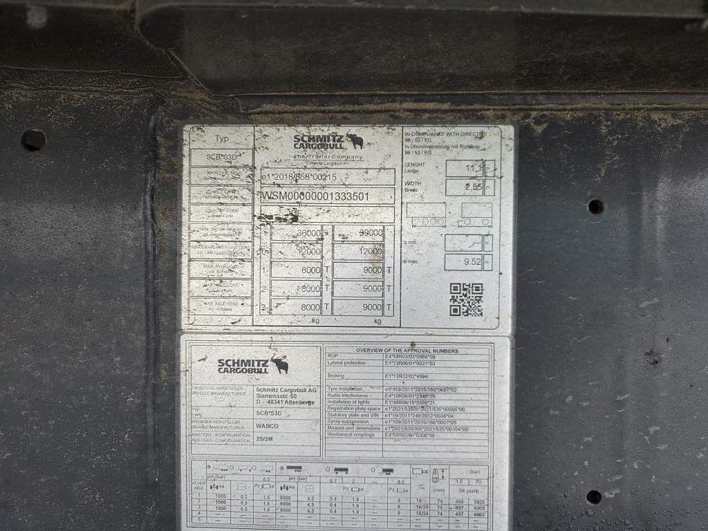 Fahrzeugabbildung Schmitz Cargobull 49 cbm Getreidekipper, Kornschieber, Luf, Lift