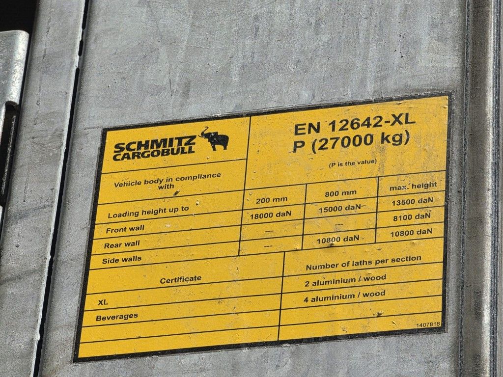 Fahrzeugabbildung Schmitz Cargobull SCB*S3T LL,Gardine,Edscha, Lift,nur 176.22 Km!