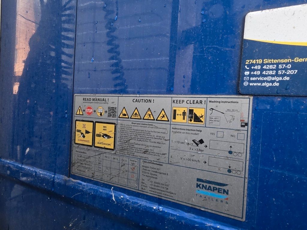 Fahrzeugabbildung Knapen 92 cbm Schubboden, Lift, SAF Scheibe