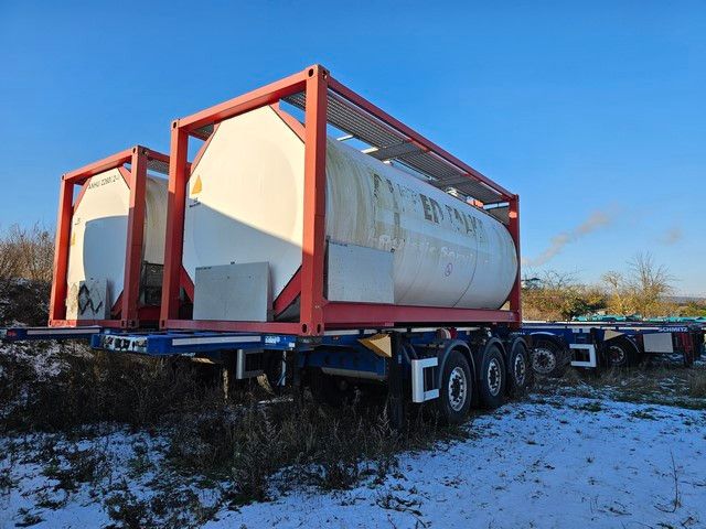 Schmitz Cargobull 20" Tankconatinerchassis + Tankcontainer