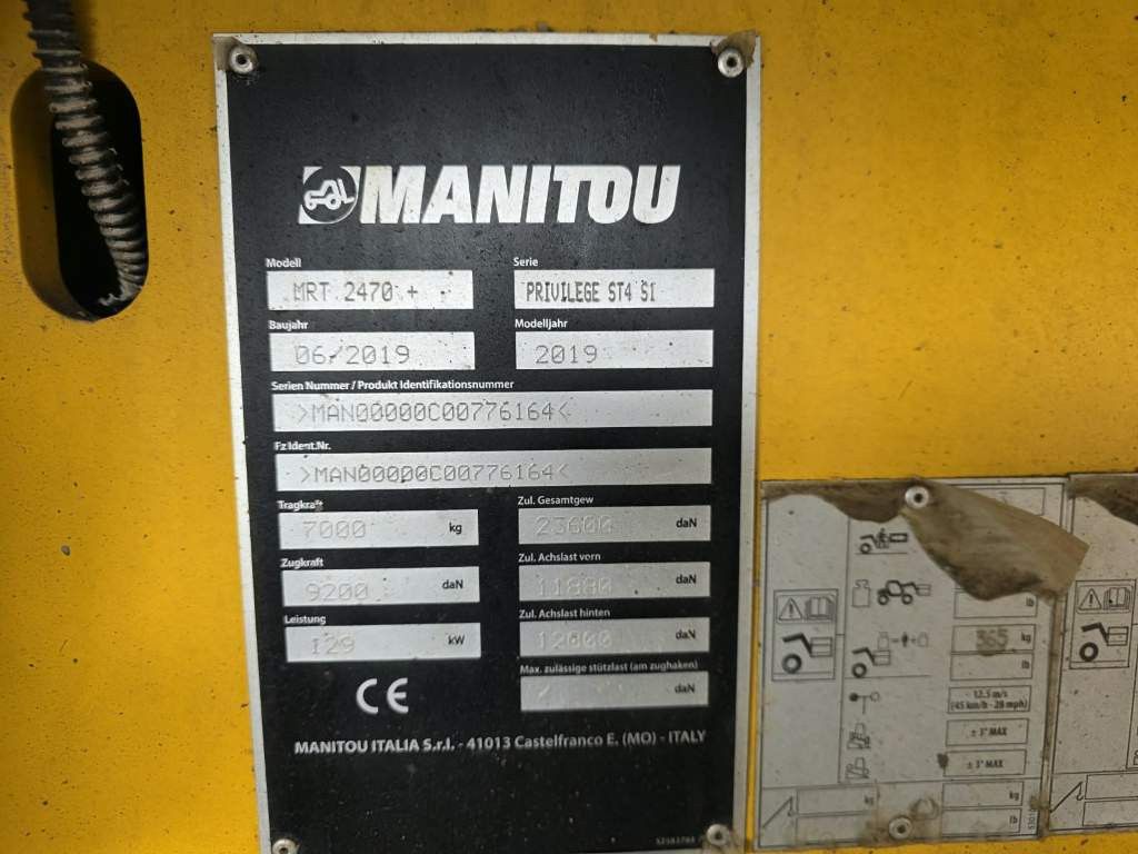 Fahrzeugabbildung Manitou MRT 2470+Privilege,Klima,drehbare Kabine,Palgab.