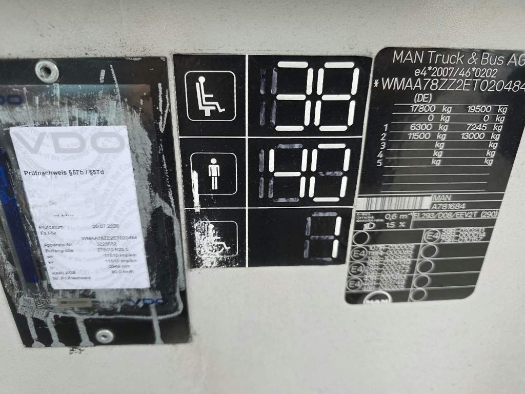 Fahrzeugabbildung MAN A 78 Lions City, Retarder 38+40+1, Euro 5 EEV